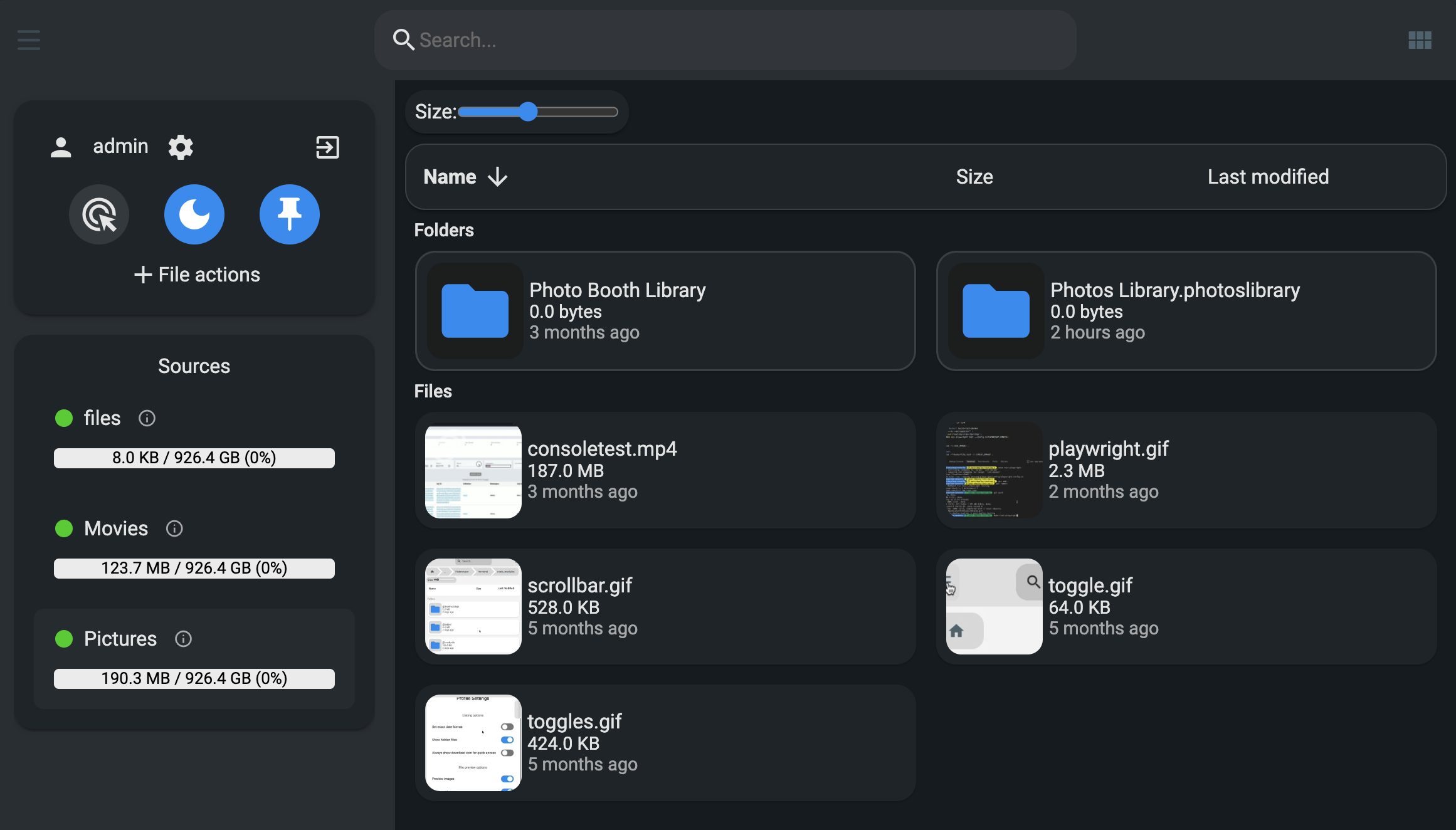 Harbor file browser — browse, search, and manage your files from any device
